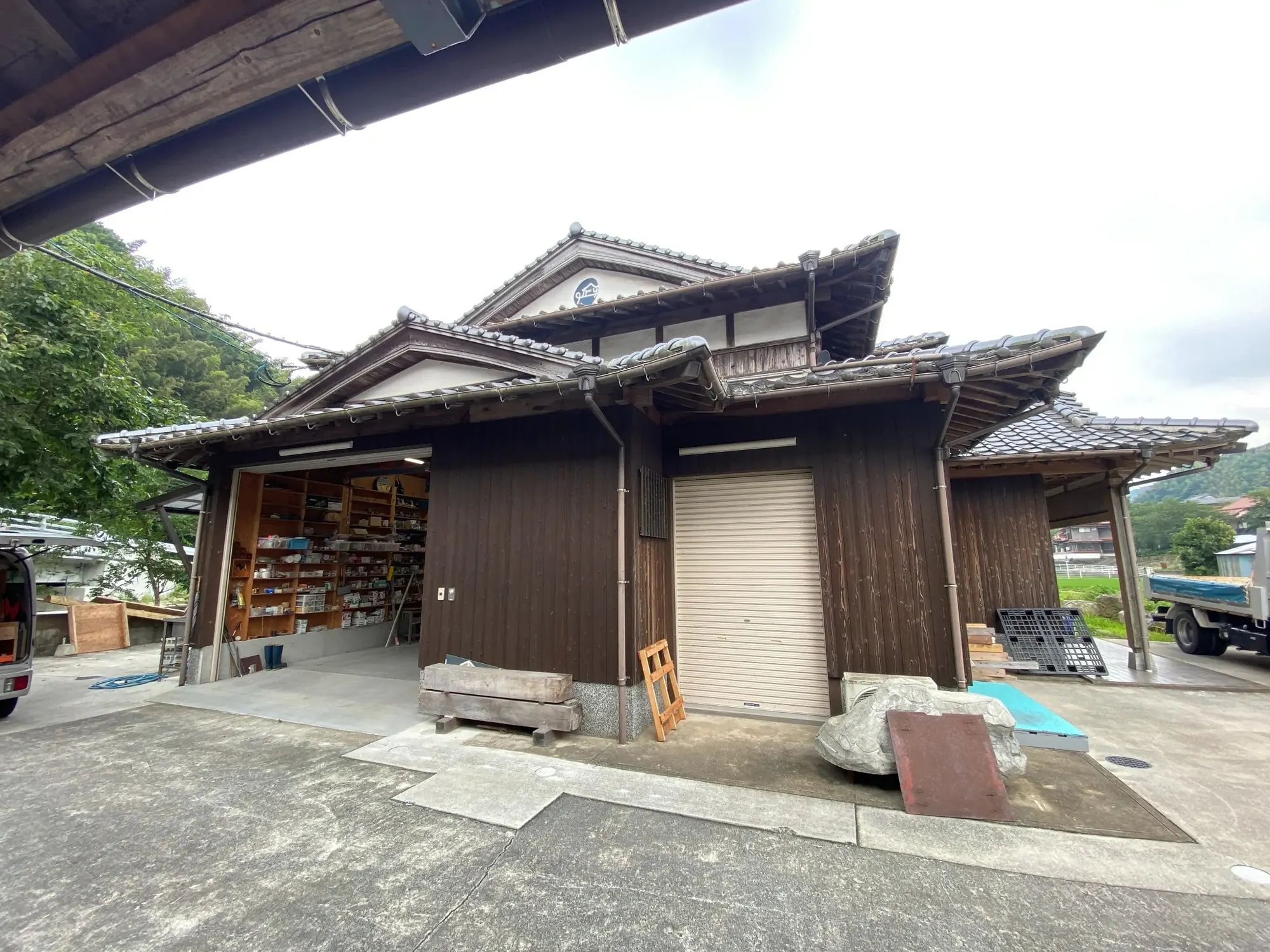 北九州市小倉南区・くまがえ工務店の作業場と木造建築の現場